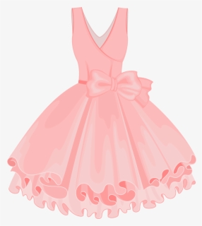 Pink Painted Dress Vector Skirt Tutu Clipart Vector - Pink Dress ...