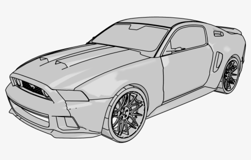 mustang gt car clipart png  car coloring pages png  free