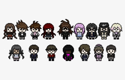 Danganronpa 2 Pixel Sprites , Free Transparent Clipart - ClipartKey