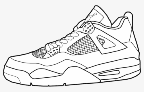 jordan 1 shoe drawing