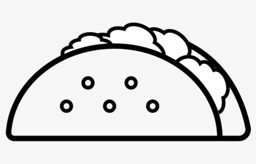 Download Taco Clipart Outline - Black And White Taco ...