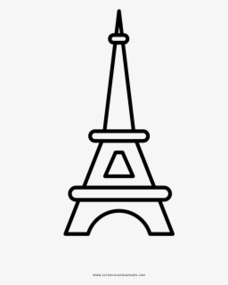 Eiffel Tower Coloring Page - Eiffel Tower Icon Png , Free Transparent ...