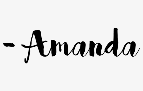 Amanda Sig - Amanda Calligraphy , Free Transparent Clipart - ClipartKey