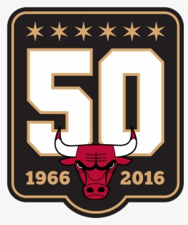 Chicago Bulls 50 Years Logo , Free Transparent Clipart - ClipartKey