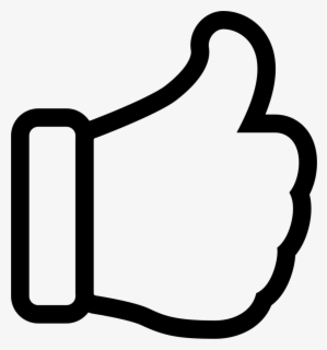 Thumbs Up - Icone Blanc Pouce Png , Free Transparent Clipart - ClipartKey