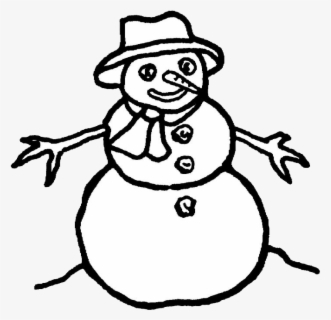 Snowman Coloring Page Purple Kitty - Snowman Coloring Png , Free ...