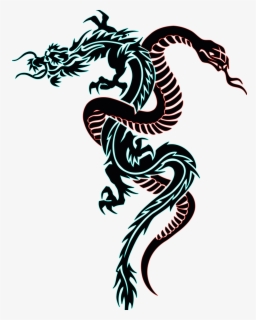 Snake Tattoo Chinese Dragon Clip Art - Chinese Zodiac Snake Tattoo ...