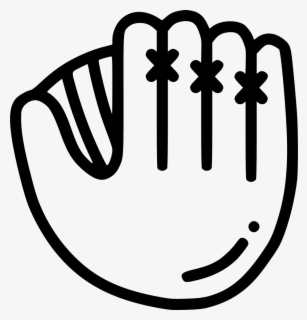 black and white baseball glove