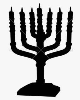 Menorah Silhouette At Getdrawings - Hanukkah , Free Transparent Clipart