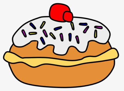 Sufganiyot Fried Doughnut Sprinkles Cream Filling Free Transparent Clipart Clipartkey