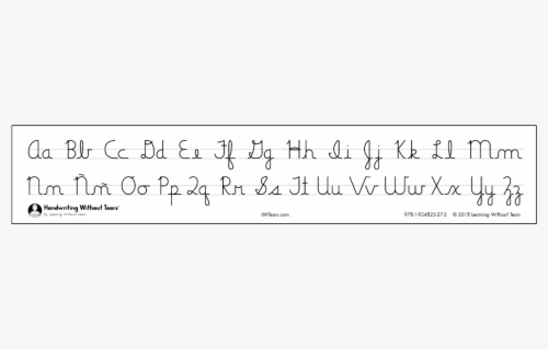 Cursive Alphabet Desk Strips , Free Transparent Clipart - ClipartKey