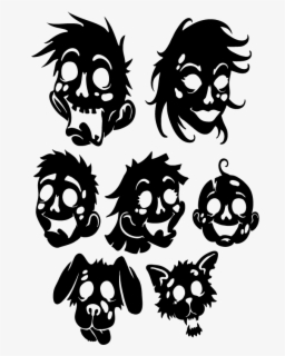 Download Zombie Family Decal Set Zombie Decal Free Transparent Clipart Clipartkey PSD Mockup Templates