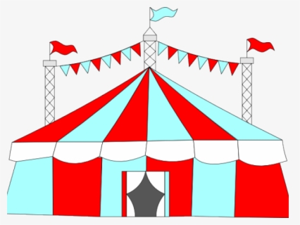 Vector Illustration Of Big Top Circus Carnival Tent , Free Transparent ...