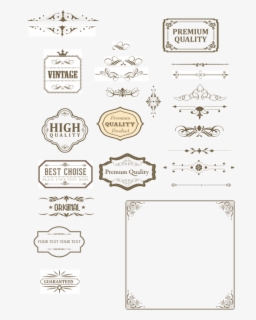 Text Boxes 2000s Vintage Text Box And Dividers - Text Box Vintage Png , Free Transparent ...