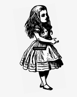 Alice In Wonderland Dress Clipart - Vintage Alice In Wonderland Clipart ...