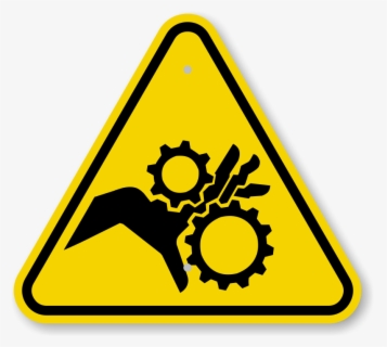 Pinch Point Hazard Sign , Free Transparent Clipart - ClipartKey