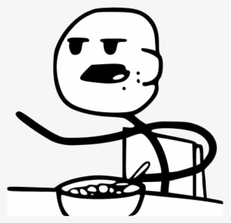 Transparent Meme Clipart - Cereal Guy Spitting Png , Free Transparent ...