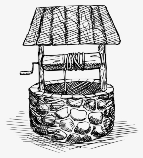 Water-well - Sketch Of A Well , Free Transparent Clipart - ClipartKey