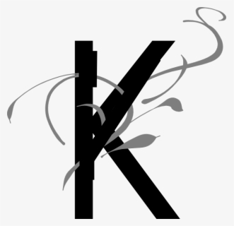 Transparent Fancy Letter K Clipart - Split Letter Monogram L , Free ...
