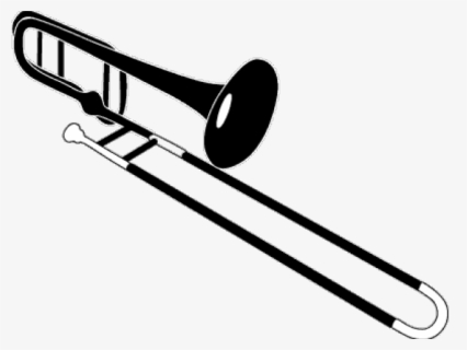 Download Trombone Clipart Silhouette - Silhouette Trombone Png - Clipartkey