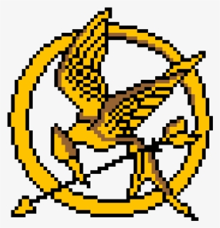 Transparent Mockingjay Png - Hunger Games Mockingjay Pixel Art , Free ...