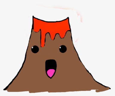 Volcano Drawing Png Cartoon Volcano With A Face Free Transparent Clipart Clipartkey