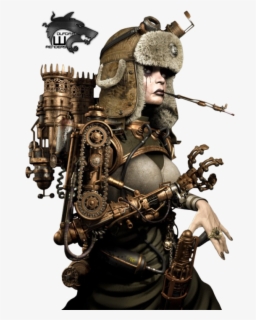 Clip Art Steampunk Girl Render By - Steampunk Illustration , Free ...