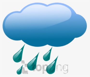 Rain Free Cloud Clipart Image With Transparent Png - Rainy Weather ...