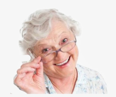 Clip Art Happy Old Woman - Grandma With Glasses , Free Transparent ...