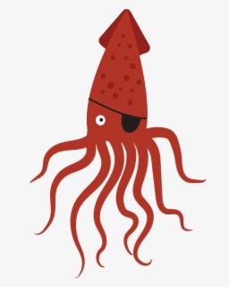 Octopus Pirate - Cartoon Octopus , Free Transparent Clipart - ClipartKey