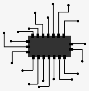 Transparent Circuit Icon Png - Computer Chip Clipart Free , Free ...