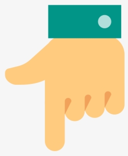 Hand Point Down Icon - Hand Pointing Down Png , Free Transparent ...