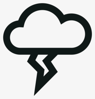 Transparent Thunderstorm Clipart - Storm Black And White Drawing , Free ...