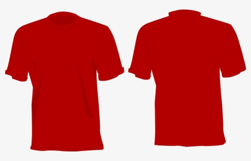 Camisa Vermelha Desenho, Frente E Verso - Vector Gambar Baju Png , Free ...