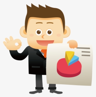 Research Market Advertising Staff - Happy Man Cartoon Png , Free ...