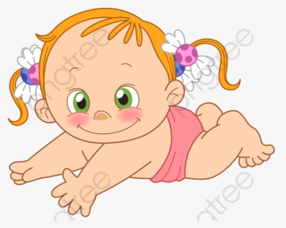 Pps Baby Girl Crawling Png Babies Cards Ⓒ - Bebé Niña Gif , Free ...