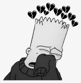 Bart Character Fictional Sadness Simpson Cartoon Depression - Depressed