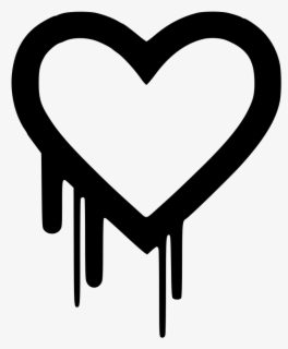 Transparent Drip Clipart - Heart Dripping Png , Free Transparent