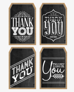 Chalkboard Thank You Tags Printable , Free Transparent Clipart - ClipartKey