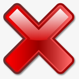 Red Cross Photo Error - Error Icon , Free Transparent Clipart - ClipartKey