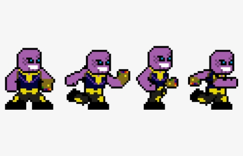 Infinity Gauntlet Thanos Pixel Art , Free Transparent Clipart - ClipartKey