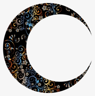 Collection Of Free Moon Vector Half - Moon Black Png , Free Transparent 