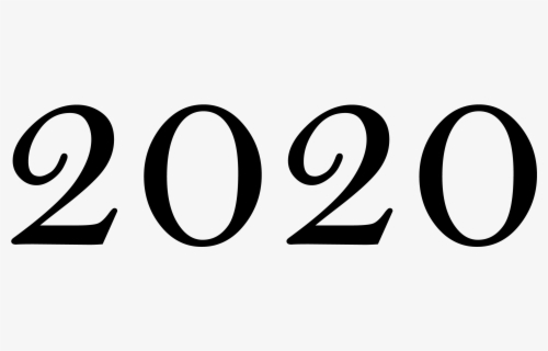 2020 Year Png - Black-and-white , Free Transparent Clipart - ClipartKey