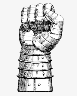 Transparent Clenched Fist Clipart - Clenched Gauntlet Fist , Free ...