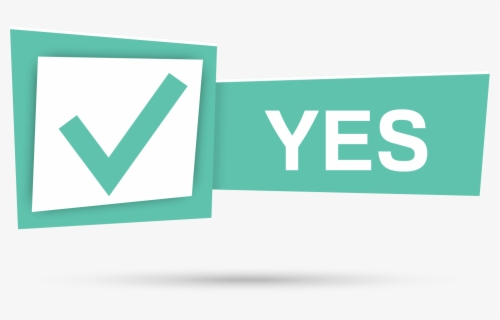Download Png Free Yes Vector - Sign , Free Transparent Clipart - ClipartKey