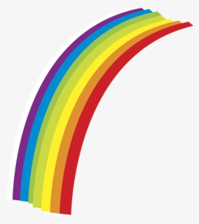 Rainbow Clipart Straight - Half Rainbow Clip Art , Free Transparent