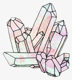 How To Draw Crystals - Crystal Clusters Drawing , Free Transparent ...