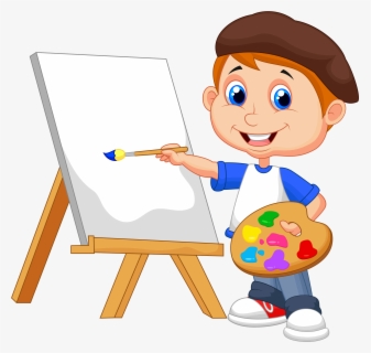 Painting Cartoon Royalty Free Drawing - Kid Painting Clipart , Free ...