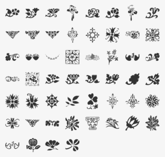 Flourishes Vector Old West - Printers Dingbats , Free Transparent ...