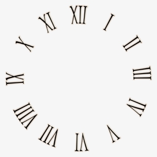 Clock No Hands Png Clipart - Roman Numeral Watch Dial , Free ...